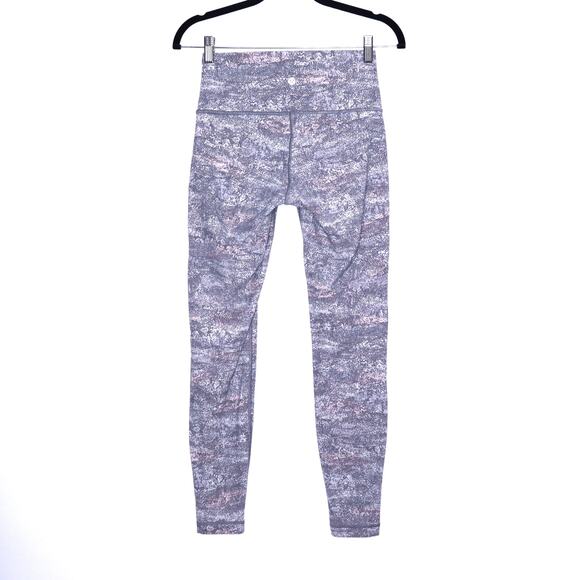 LULULEMON Wunder Under High-Rise Tight 28" Frozen Alpine White Multi Women's 6 - Picture 2 of 9